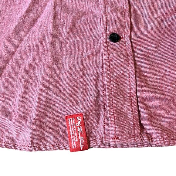 LRG Lifted Research Group Pink Button Down Long Sleeve Soft Shirt Men’s Size XL - Picture 2 of 6